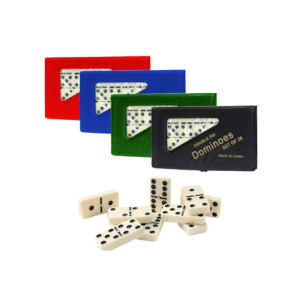 Jogo domino 28 pcs com estojo ref rj0018 Elite