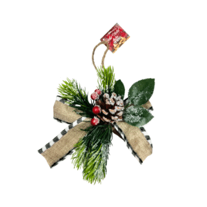 Enfeite de natal pinha p/ pendurar ref efl2962 D L Festas
