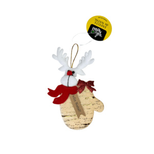 Enfeite decorativo de natal mini luva feltro 14cm nta10134 Fartex