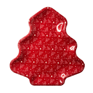 Bandeja 30,5x32cm melamina arvore natal ref ntw12043 Fartex