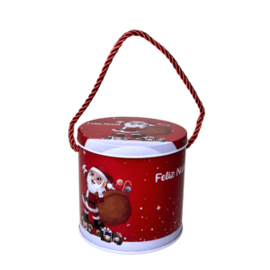 Lata 11x11cm decorativa de natal ref ntw60014 Fartex