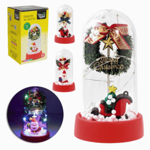 Enfeite decorativo de natal cupula led 14,5cm ntd22156 Fartex