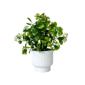 Vaso decorativo plastico c/ flor artificial ref dt24647 Fu Xing