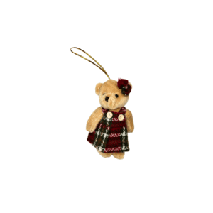 Enfeite decorativo natal mini urso 12cm ref nat0315 Multiart