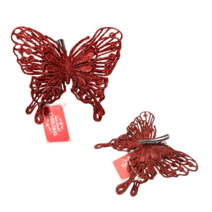 Enfeite decorativo de natal borboleta ref flb0125V Multiart