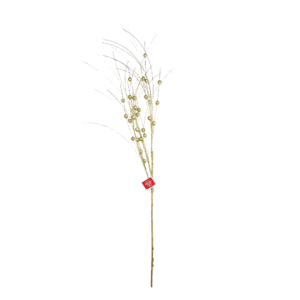 Enfeite decorativo de natal galho flor 80cm ref flb0126D Multiart