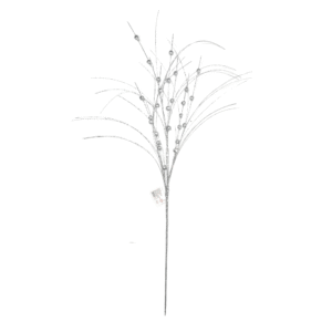 Enfeite decorativo de natal galho flor 80cm ref flb0126P Multiart