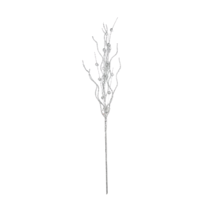 Enfeite decorativo de natal galho flor 72cm ref flb0127P Multiart