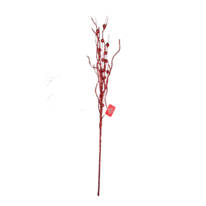 Enfeite decorativo de natal galho flor 72cm ref flb0127V Multiart