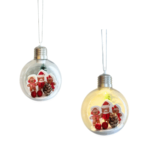 Bola de natal decorativa 08cm c/ luz led nbol8v41 Multiart