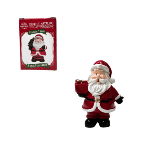 Enfeite decorativo natal papai noel 6x4x8cm resina 338 Multiart