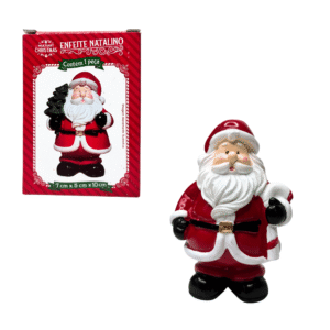 Enfeite decorativo natal papai noel 7x5x10cm resina 339 Multiart