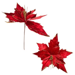 Enfeite decorativo de natal galho 41cm ref flh129 Multiart