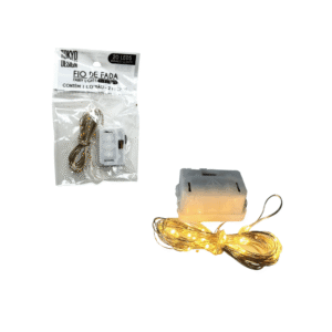 Fio de fada 2,0 mts decorativo led branco quente lz0073 Multiart