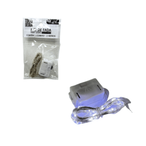Fio de fada 2,0 mts decorativo led branco frio lz0074 Multiart