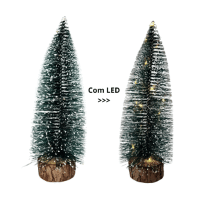 Arvore de natal mini 30cm verde nevado c/fio de fada 361 Multiart