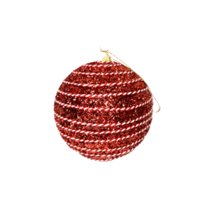 Bola de natal decorativa 15cm vermelha ref nbol15v42 Multiart