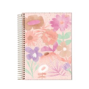 Caderno 10 mat 160 folhas espiral capa dura la creme 1326 Jandaia