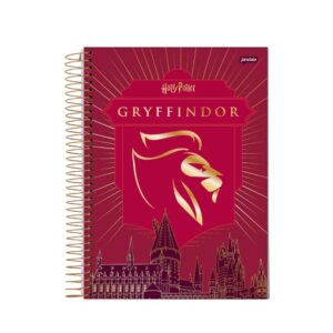 Caderno 10 mat 160 folhas espiral capa dura harry potteer Jandaia