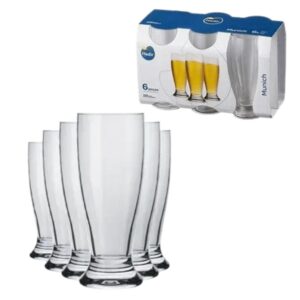 Jogo c/ 06 copos 300 ml vidro munich ref 7709 Nadir Figueiredo