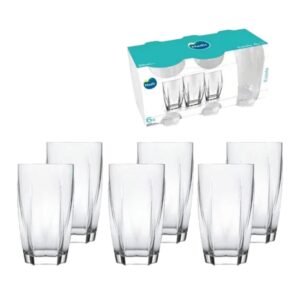 Jogo c/ 06 copos 450 ml vidro estela ref 7661 Nadir Figueiredo