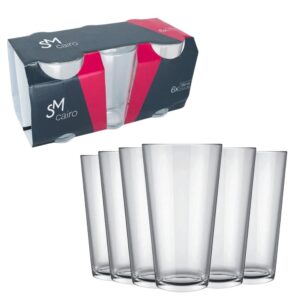 Jogo c/ 06 copos 350 ml vidro cairo ref 2644 Nadir Figueiredo