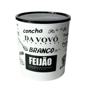 Produto Pote 4,0 lts redondo plastico feijao c/ tampa ref 474 Pedreira