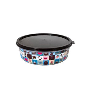 Produto Pote 870ml redondo plastico coffe c/ tampa ref 756 Pedreira