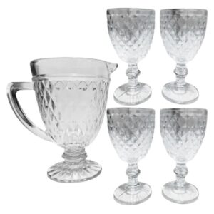 Conj jarra 1,2lts e 04 tacas 250ml diamond 16856 Inga Import