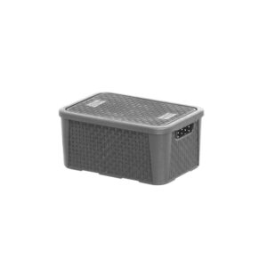 Produto Organizador Rattan Cinza n1