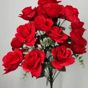 Produto Flor artificial b rosa c/24 53cm 2502 FERTIN