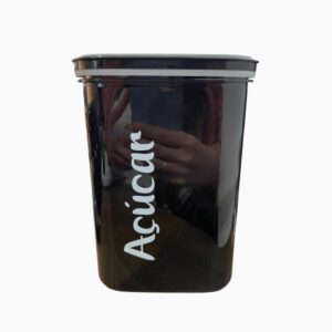 Produto Pote organizador quadr preto açucar 2000lt ref 2966 Bandeirante