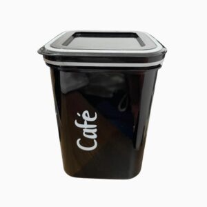 Produto Pote organizador quadr preto café 200 ml ref 3266 Bandeirante