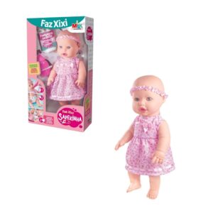 Produto Boneca sapekinha faz xixi c/ mamadeira e fraldinha ref 367 Milk