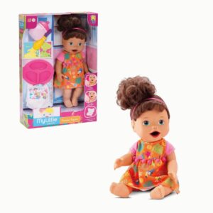 Produto Boneca my little brincar de papinha morena ref 8105 Diver Toys