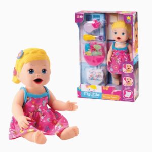 Produto Boneca my little brincar de papinha loira ref 8106 Diver Toys