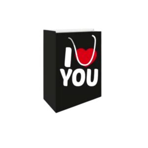 Produto Sacola de papel i love you Embalagens Brasil