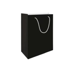 Produto Sacola de papel lisa preta Embalagens Brasil