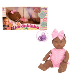 Produto Boneca Gordukinha baby negra ref 1167 Nova toys