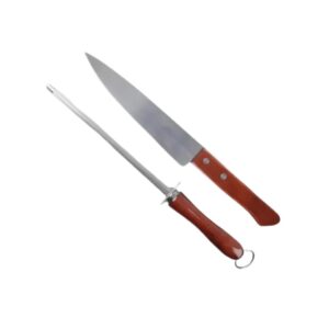 Produto Jogo churrasco atenas 2 peças aço inox ref 14006 Inga Import