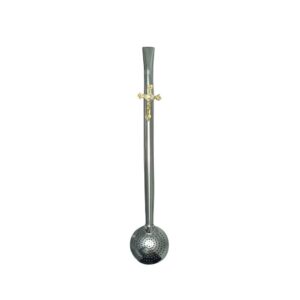 Produto Bomba chimarrao 23cm inox crucifixo ref 107 Alma Gaucha
