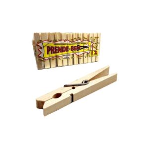 Produto Prendedor roupa c/ 12 und madeira ref 7771 Arrtef