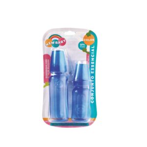 Produto Kit c/ 2 mamadeiras essencial azul ref 118531 New Baby