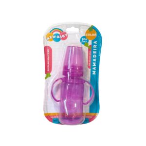 Produto Mamadeira rosa 150ml bico de silicone ref 118721 New Baby