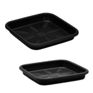 Produto Prato quadrado n3 preto P ref 1374 Plasmont