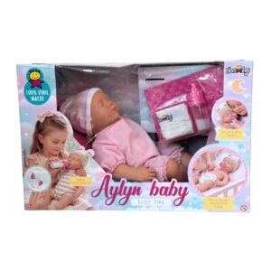 Produto Boneca Aylyn baby Sleep time ref 1201 Nova Toys