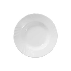 Produto Prato fundo de vidro white zuria 22,5cm ref 207322 Allmix
