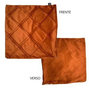 Produto Capa de almofada aveludada drapeada carrie ref 138 Multiart