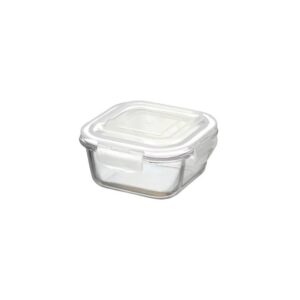 Produto Pote de vidro quadrado hermético 520ml ref 16554 Inga