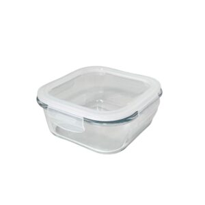 Produto Pote de vidro hermético quadrado 800ml ref 16557 Ingá